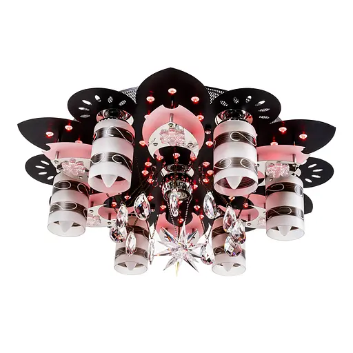 Люстра "космос" на 7 лампочек с подсветкой VALESO V 70269-6+1-600 с пультом - фото 5