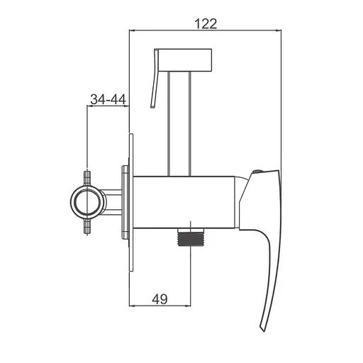 Набір гігієнічного душу прихованого монтажу Gappo G7207-3, золото, Золотий - фото 6