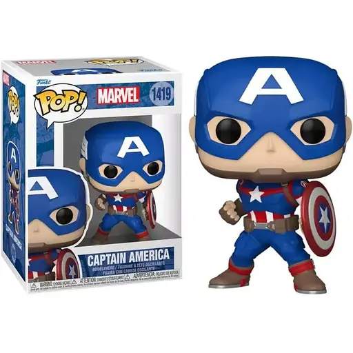 Фігурка Funko Pop Марвел Капітан Америка Marvel Captain America 10 см FP M CA 1419 - фото 1