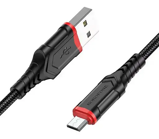 Зарядный кабель BOROFONE BX67 USB Micro-USB Lightning для Apple Lightning для iOS iPhone 6/7/8/X/Xs/11/12/13/14/15/Pro Max Черный - фото 4