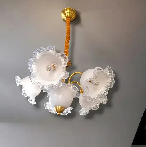 Светодиодная люстра Колокольчик 5019 (Золотая) на 5 плафонов