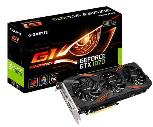 Видеокарта GeForce GTX 1070 8GB Gigabyte G1 Gaming rev.1.0 (GV-N1070G1 GAMING-8GD REV.1.0) Б/У - фото 3