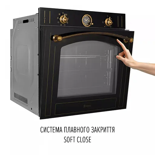 Духовой шкаф электрический Perfelli Vintage 6A8N Nero - фото 6