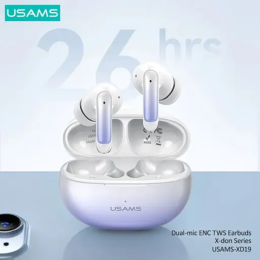 Бездротові TWS навушники Usams-XD19 X-don Series ENC BT 5.3 Gradient Blue - фото 2