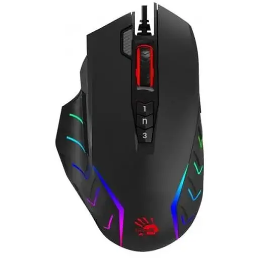 Мышь Bloody J95s Black, USB Activated, Extra Fire Button, 8000 dpi, RGB, 20M нажатий