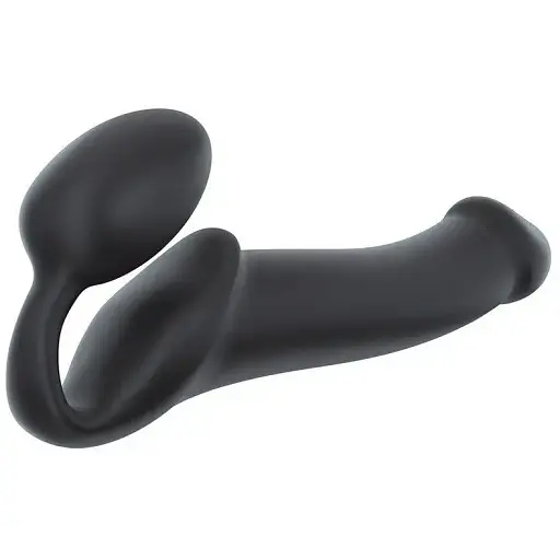 Безремневий страпон Strap-On-Me Black XL повністю регульований діаметр 4.5 см - фото 2