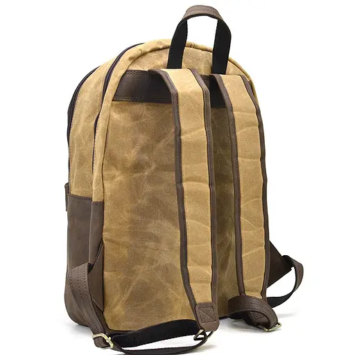 Кожаный мужской рюкзак TARWA 40х31х13 см sum0026126 - фото 5