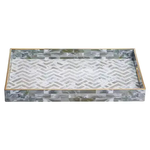 Набір підносів Yiwu HP-HK-16 Mosaic декоративні пластикові 2 шт. - фото 4