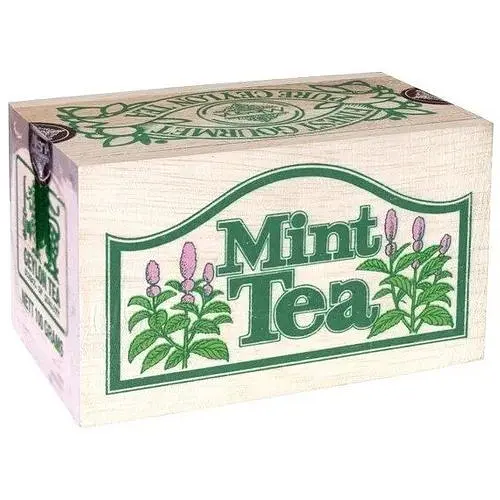 Чай чорний Mlesna М'ята дерев'яна коробка 100 г - фото 1