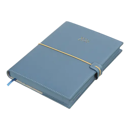 Щоденник датований Buromax Pandora 2026 A5 штучна шкіра синій (BM.21141-02) - фото 3