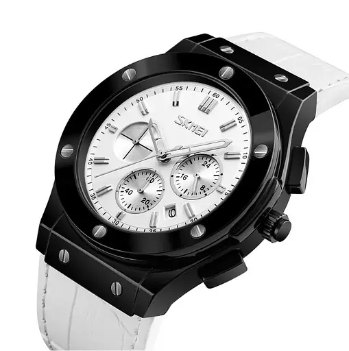 Мужские наручные часы Skmei 9157 белые