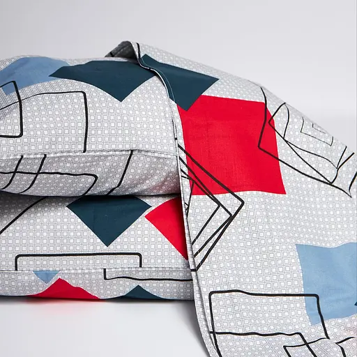 Постельный набор Moon&Star (простыня 180х220 см + 2 наволочки 40х60 см) Бязь Gold Люкс Urban Grid - фото 3