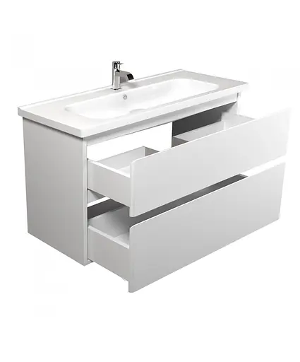 Тумба Мойдодир Палермо 100-U з умивальником ID-100 Білий - фото 6