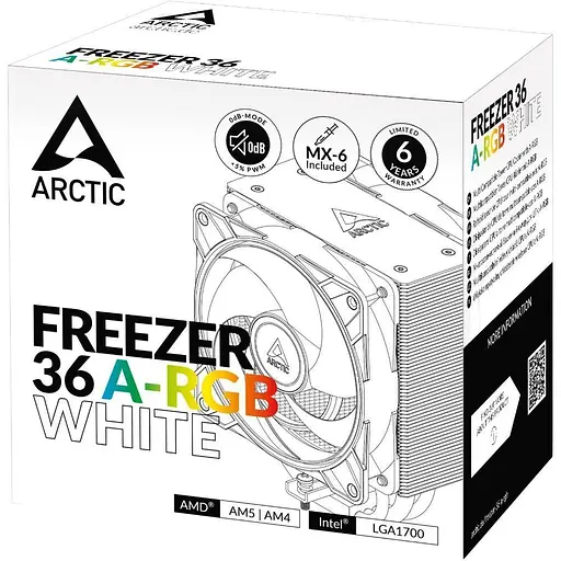 Кулер для процесора Arctic Freezer 36 ARGB White (ACFRE00125A) [152595] - фото 5