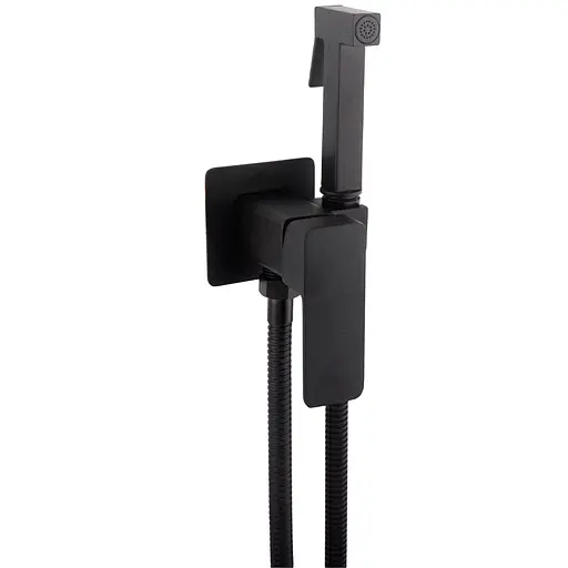 Набір гігієнічного душа прихованого монтажу Globus Lux Milano GLM-0-106MIX-BB, Чорний матовий - фото 2