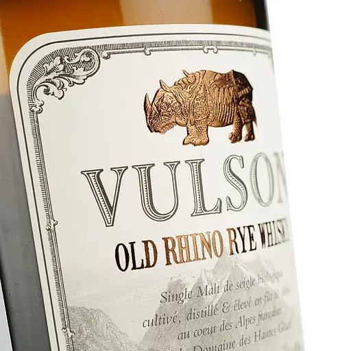 Уцінка. Віскі Vulson Old Rhino Rye Spirit Organic 44% 0.7 л  - фото 6