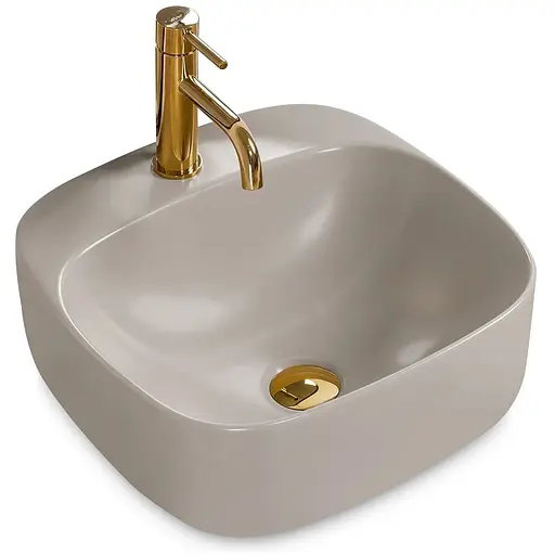 Умивальник Rea Luiza 42 grey mat накладний REA-U9610, Сірий - фото 1