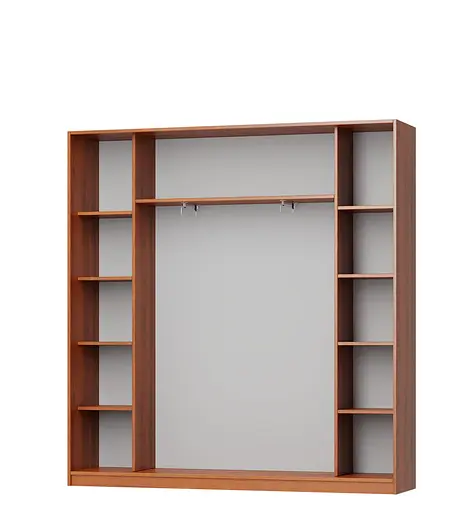 Шафа-купе тридверна MebelStar Комбо AL 2ДСП/Дзеркало 210x45x210 см Бетон (MBS-3225) - фото 2