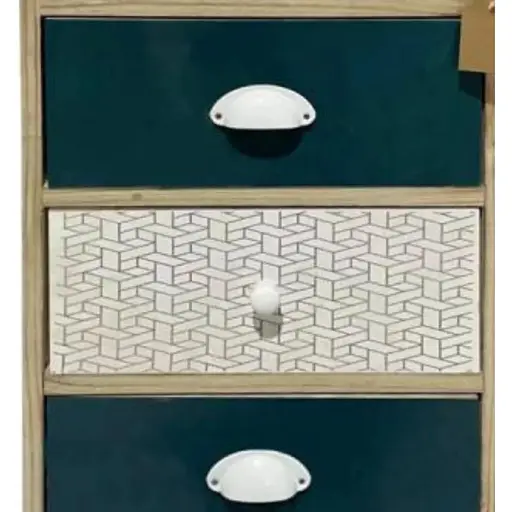 Комод деревянный Chomik Hans на 4 ящика изумрудный - фото 6