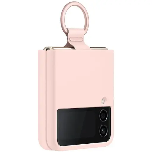 Оригінальний силіконовий чохол із кільцем Samsung для Galaxy Z Flip4 Silicone Cover with Ring Pink EF-PF721TPEGUA - фото 7