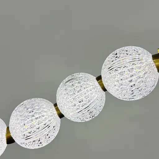 Светодиодный светильник PEARLIES с прозрачными рельефными шариками | Line F | Ст. MJ345-1000L AB - фото 3