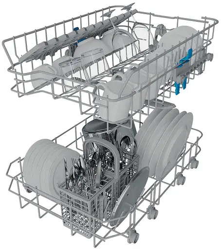 Посудомоечная машина Indesit встроенная 10компл. A+ 45см белый - фото 4
