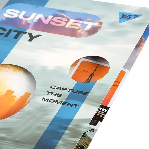 Зошит А4 Yes Sunset city з висічкою 60 аркушів у клітинку (682019) - фото 2