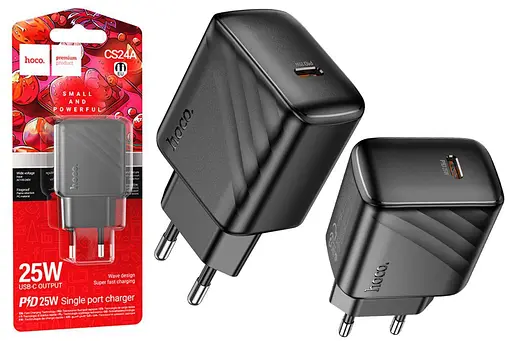 Зарядний пристрій Hoco CS24A Швидкість та надійність з PD25W та QC3.0 - фото 2