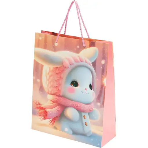 Пакет подарунковий Зайчик YX05092 M Різнокольоровий - фото 1