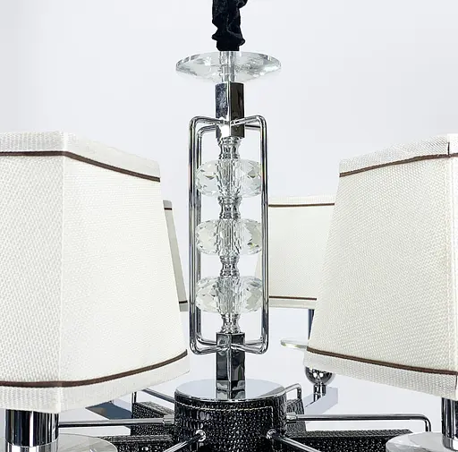 Класична люстра з абажурами RAY Line.F S 8635/6 BK - фото 5