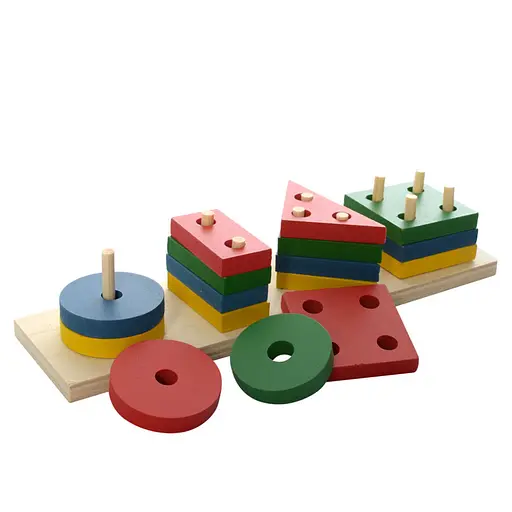 Розвиваюча іграшка Геометрика MD 0715 дерев'яна - фото 3