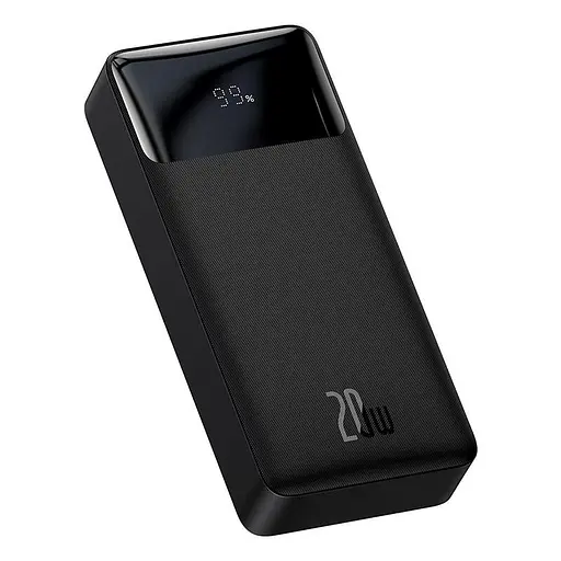 Зовнішній акумулятор BASEUS Bipow Digital Display 20000 mAh 20 W (P10022008112-01) чорний - фото 1