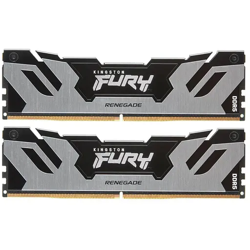Модуль пам'яті для комп'ютера DDR5 32GB (2x16GB) 6400 MHz FURY Renegade Silver Kingston Fury (ex.HyperX) (KF564C32RSK2-32)