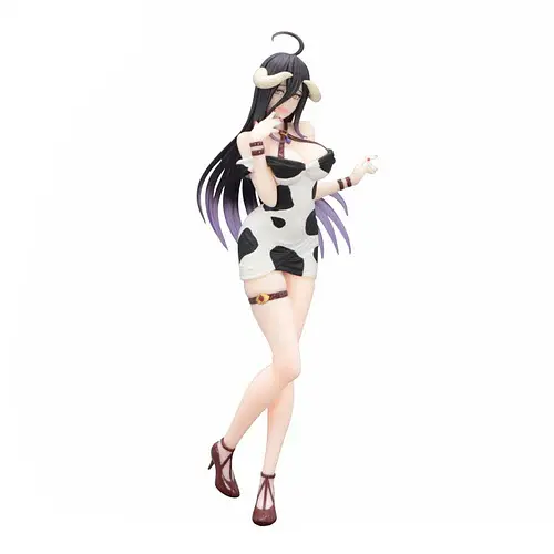 Фигурка FuRyu Оверлод Альбедо Overlord Albedo Mini Dress Cow Print Ver 22 см F O A MD 22 2