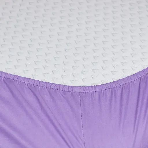 Простынь на резинке Moon&Star Violet Charm Бязь Gold Люкс 80х190х20 см - фото 2