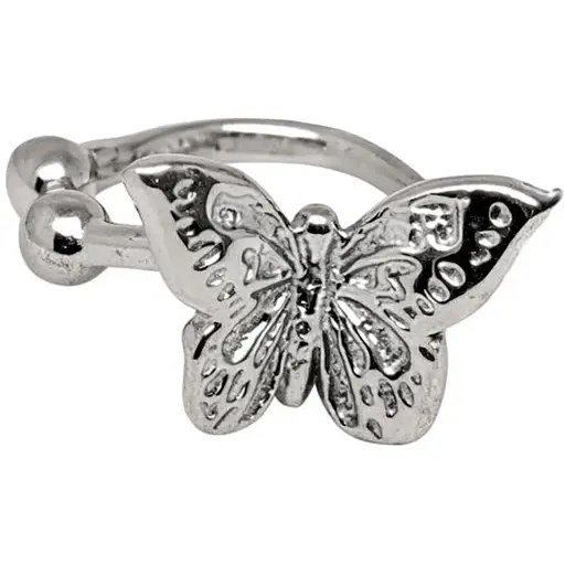 Серебряная серьга-каффа на хеликс. 9132479Р - фото 1