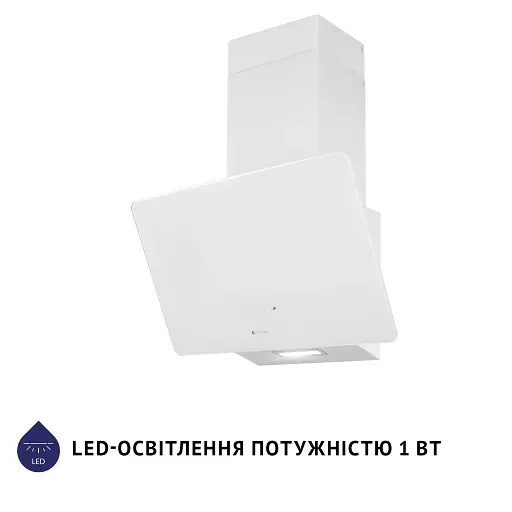 Вытяжка декоративная наклонная Минола HVS 5224 WH 700 LED - фото 3