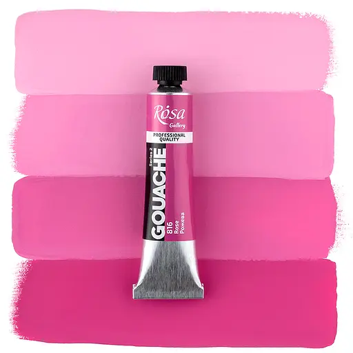 Фарба гуашева Рожева (816) туба 20 мл Rosa Gallery - фото 2