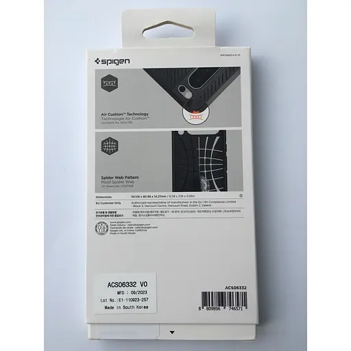 Оригинальный противоударный чехол Spigen Core Armor для Pixel 8 Pro (6.7") Matte Black ACS06332 - фото 4