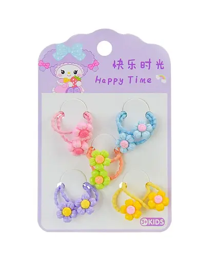 Резиночки для волос CEL-2403 5 шт в пакете 10*10*2 см (6923112554039) Вид 3 - фото 1