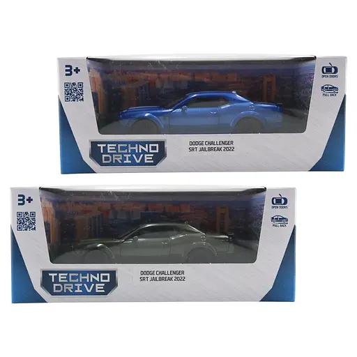 Автомодель TechnoDrive Dodge Challenger SRT Jailbreak 2022 синій, зелений (250949) - фото 5