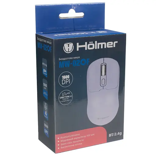 Мышь Hölmer офисная беспроводная сиреневая (MW-02OF) - фото 18