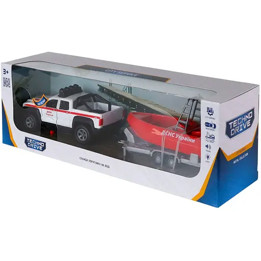 Ігровий набір TechnoDrive Служба порятунку на воді зі світлом та звуком (510217.270) - фото 12