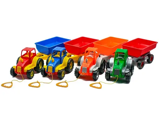 Трактор-каталка з причепом, Максимус, поворотний причеп самоскид - фото 3