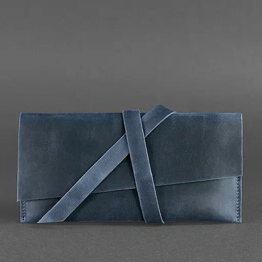 Кожаный тревел-кейс Voyager 1.2 синий Crazy Horse - фото 5