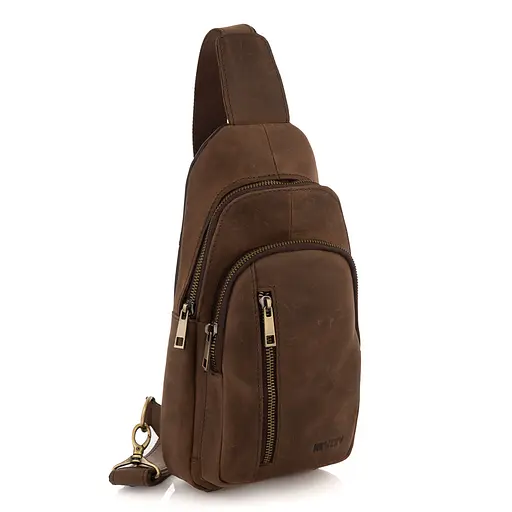 Чоловіча шкіряна сумка через плече Newery sum0026684 - фото 1