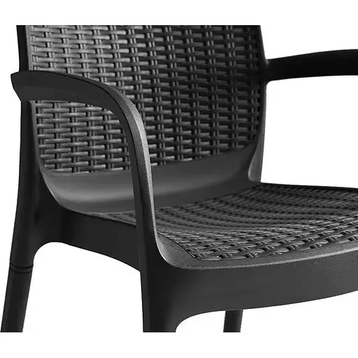 Стул садовый пластиковый Keter Bali серый - фото 2