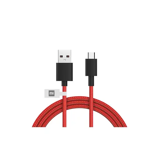 Кабель дата и зарядный Xiaomi Mi оригинал Type-C Braided SJV4110GL в оплетке красный - фото 6