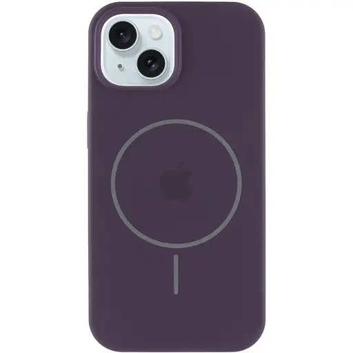 Чохол Epik Silicone Case Full Protective AA with MagSafe для Apple iPhone 15, 6.1 Фіолетовий/Elderberry - фото 2