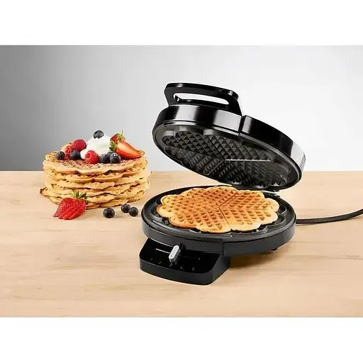 Вафельниця кругла з регулюванням Silver Crest Waffle maker 1200W Germany Heart Shape Silver Crest SWE 1200 C3 - фото 9